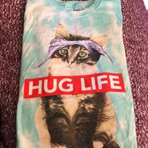 Hug life tie-dye t shirt